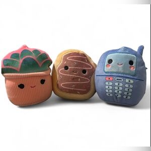 Squishmallows Jazwares Plush Dog Toys - Dog squeaky - dog toy, bundle set of 3